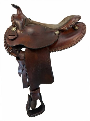 15.5Inch Used Simco Trail Saddle Medium Tree 4026