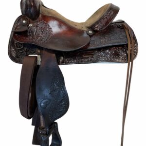 15 Inch Used Tex Tan Trail Saddle Medium Tree