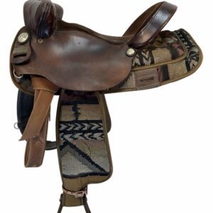 16 Inch Used Big Horn Cordura Trail Saddle Wide Tree 174