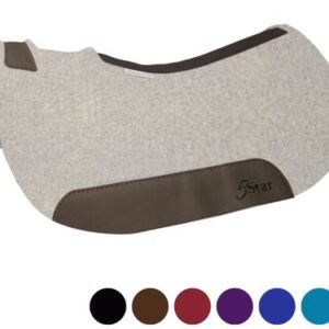 5 Star "The Barrel Racer" Saddle Pad, Round Front & Back 28"L x 30"D