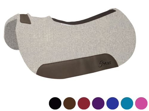 5 Star "The Barrel Racer" Saddle Pad, Round Front & Back 28"L x 30"D