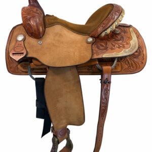 14.5Inch Used Billy Cook Greenville Ranch-Roping Saddle Wide Tree