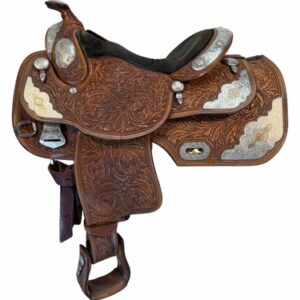 14.5Inch Used Dale Chavez Show Saddle Medium Tree