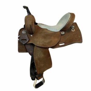 14 Inch Used Double J Barrel Saddle Wide Tree