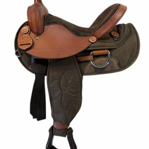 16 Inch Used Big Horn Flex Cordura Trail Saddle Wide Tree 325