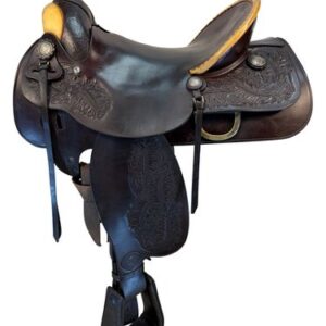 16 Inch Used TexTan Ranch Trail Saddle Medium Tree