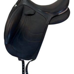 17.5Inch Used Devoucoux Dressage Saddle Medium Tree Mikala Harmonie