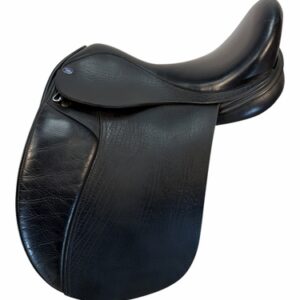 17.5Inch Used Frank Baines Dressage Saddle Medium Wide Tree
