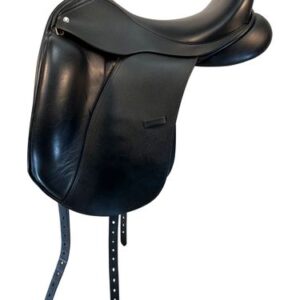 17 Inch Used Custom Saddlery Dressage Saddle 31124