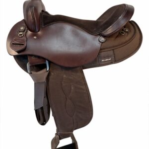 17 Inch Used South Bend Pawnee Cordura Trail Saddle X Wide Tree 2900