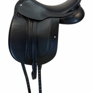 18.5Inch Used Equine Inspired Frank Baines Dressage Saddle Medium Tree Aires de Haute